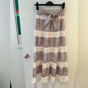 NWOT Zara colorful maxi skirt size XS